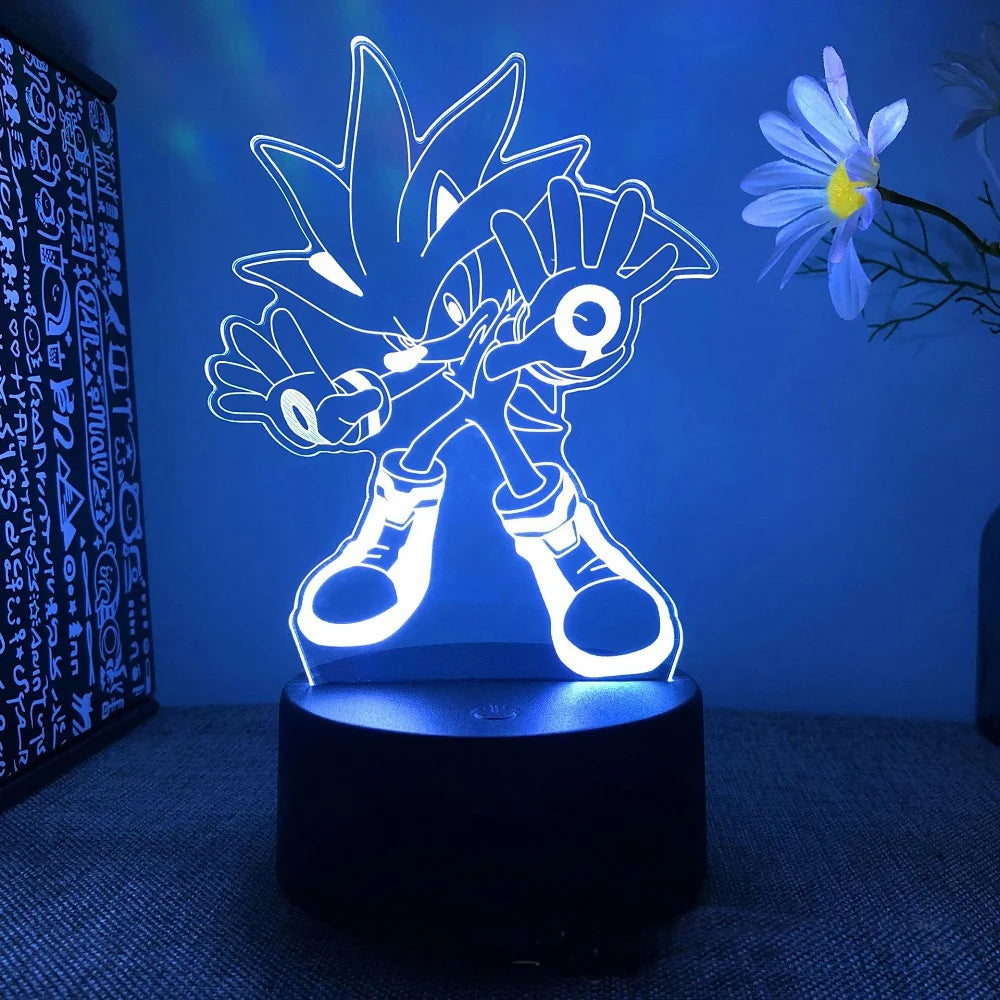 Sonices 3D Visual Illusion Night Light Visual Creative LED Desk Lamp 7/ 16 Color Changes USB Powered Gift for Kids