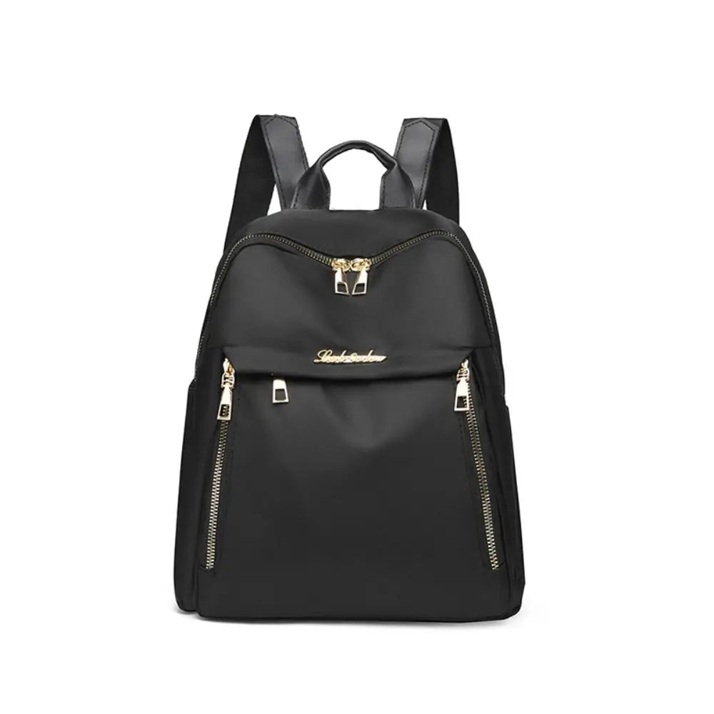Simple Black Large Capacity Backpacks Women Travel Bag Solid Harajuku Student Schoolbag Oxford Backpack Unisex Bags