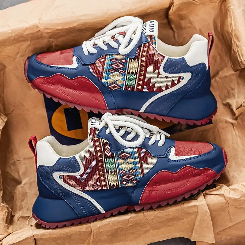 2025 New Men's Casual Sneakers Thick Bottomed Men's Running Shoes Novelty Shock-absorbing Anti Slip Male Shoes Tenis Masculino