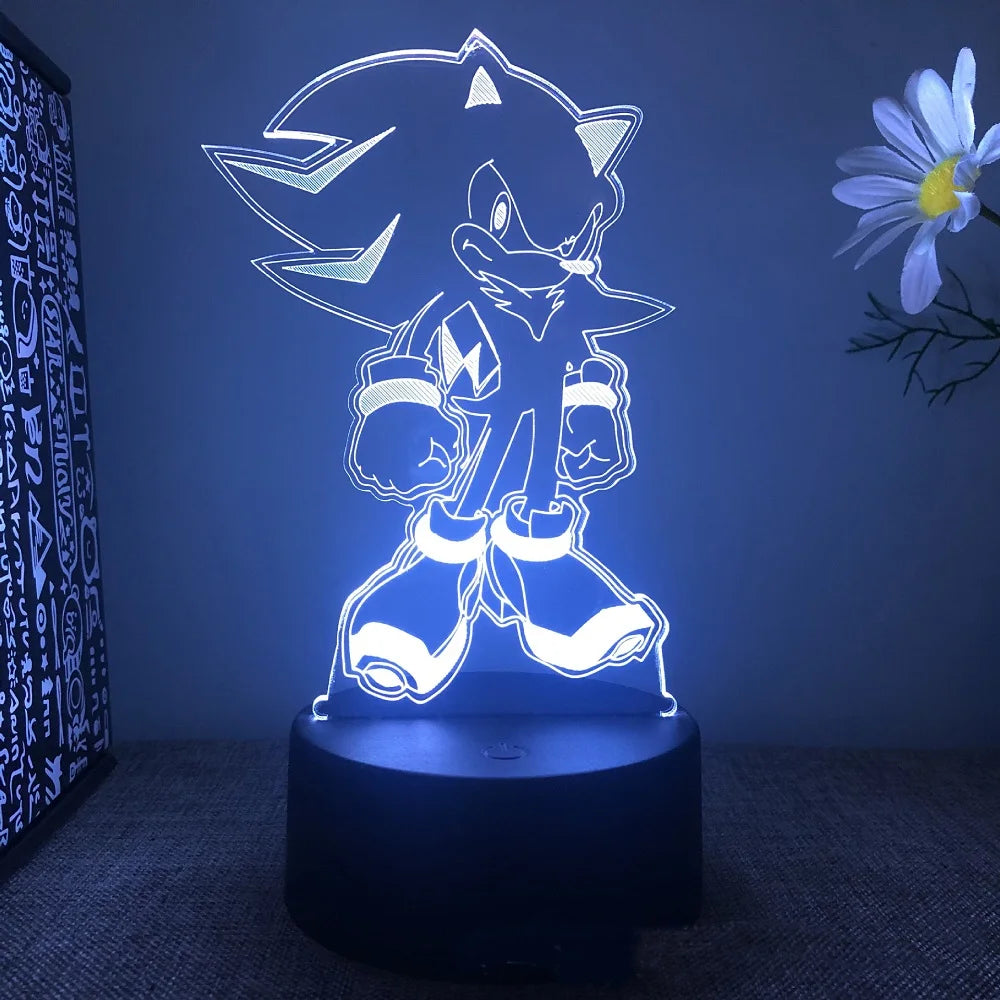 Sonices 3D Visual Illusion Night Light Visual Creative LED Desk Lamp 7/ 16 Color Changes USB Powered Gift for Kids