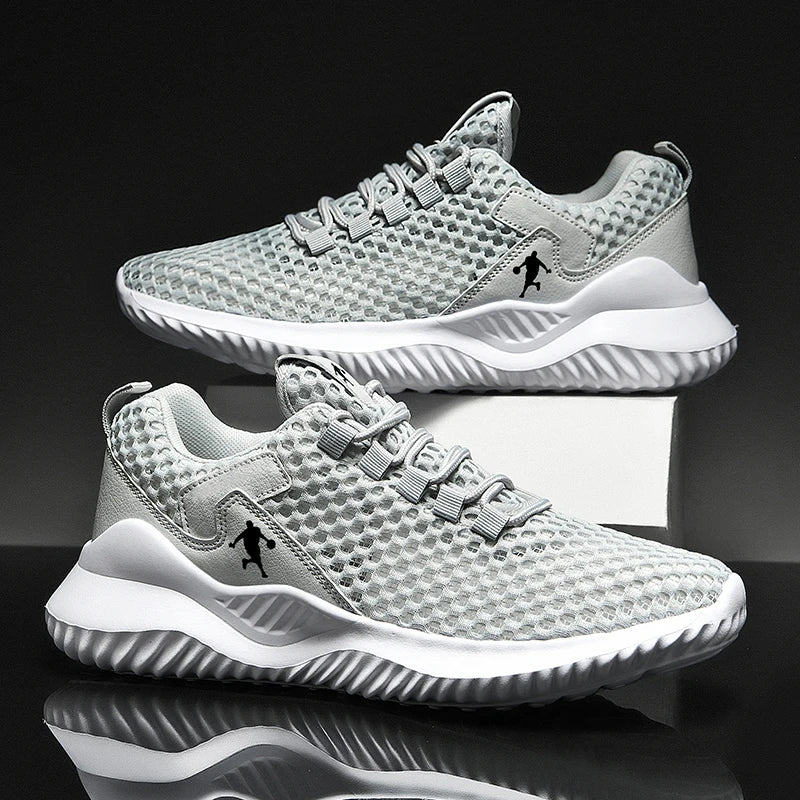 Shoes For Men Breathable Casual Shoes Men's Sneakers Summer Light Mesh Air Cushion Sports Shoes Outdoor Lace Up Training Shoes