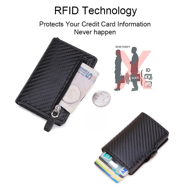 Anti Thief Rfid Credit Card Holder Wallet Men Women Smart Minimalist Wallets Slim Bank Cardholder Case Bag Purse Carteras Choice