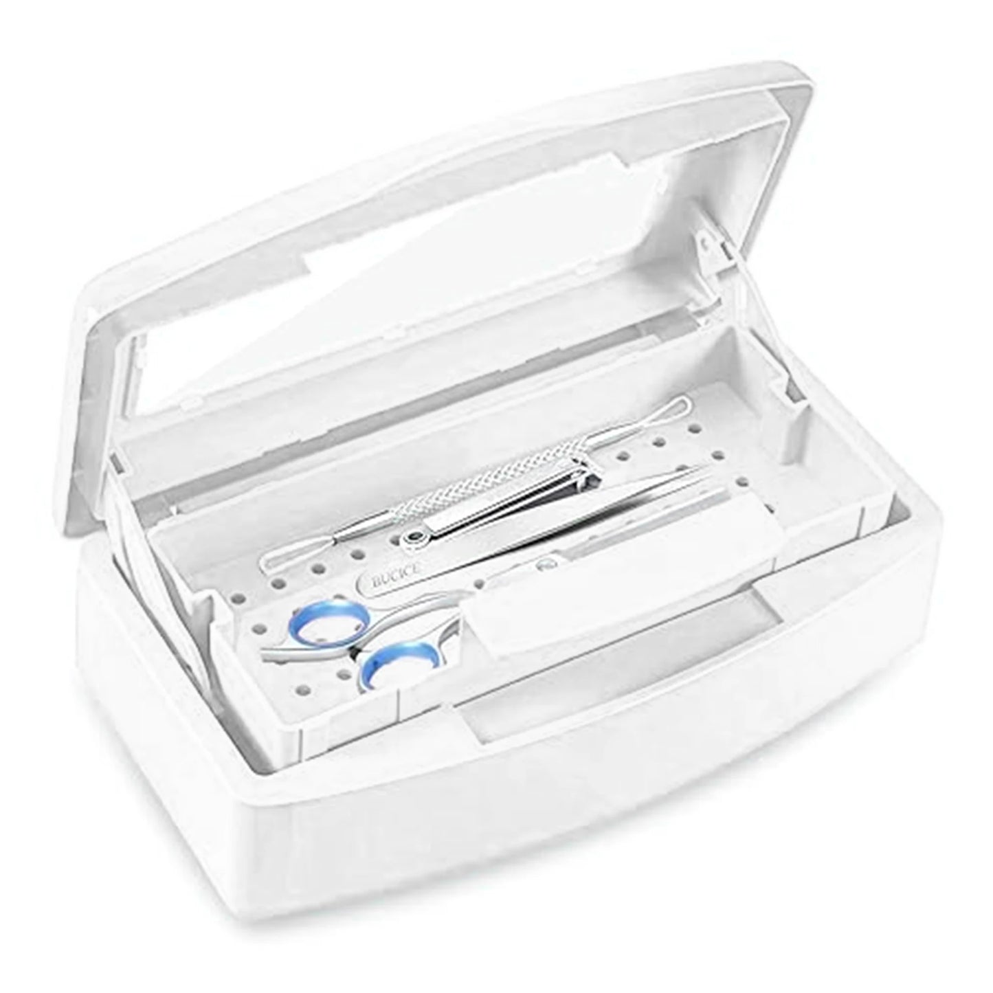 Nail Sterilizer Tray Disinfection Box Sterilizing Clean Nail Art Salon Manicure Implement Sanitize Tool Equipment Cleaner Tools