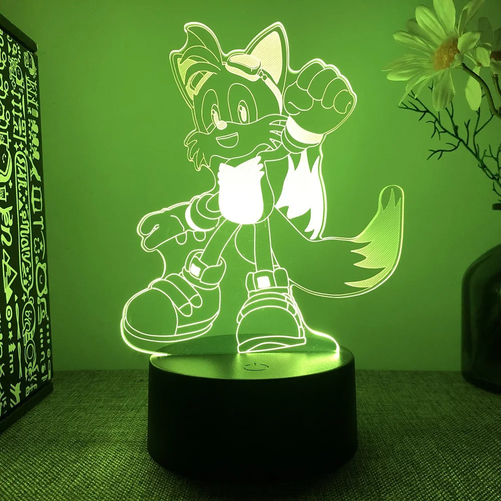 Sonices 3D Visual Illusion Night Light Visual Creative LED Desk Lamp 7/ 16 Color Changes USB Powered Gift for Kids